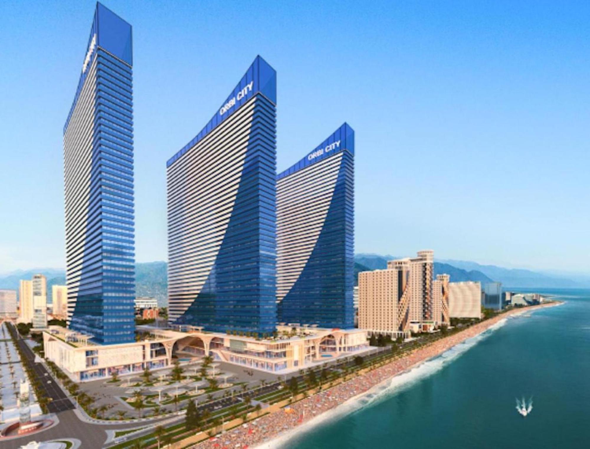 Delux Sea View Aparthotel In Orbi City バトゥーミ エクステリア 写真