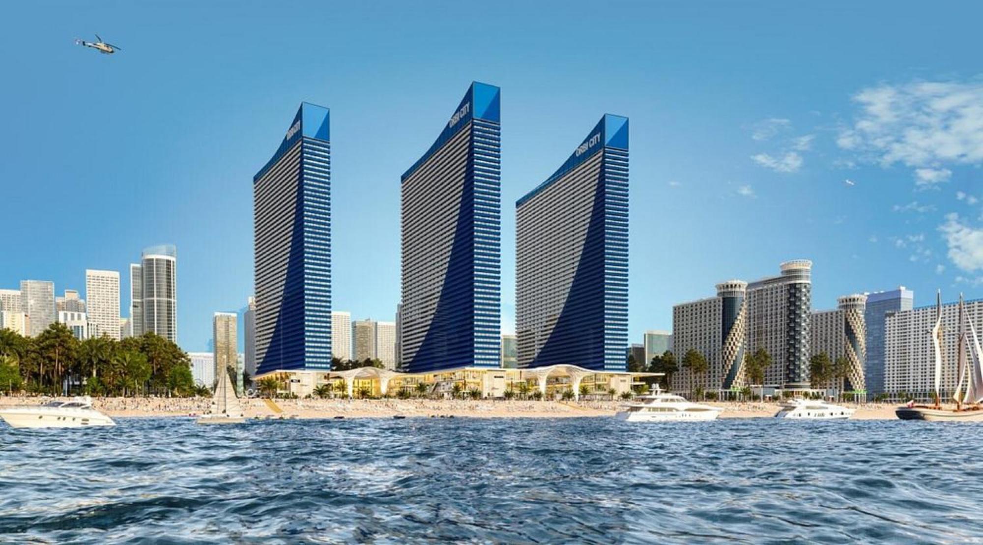 Delux Sea View Aparthotel In Orbi City バトゥーミ エクステリア 写真
